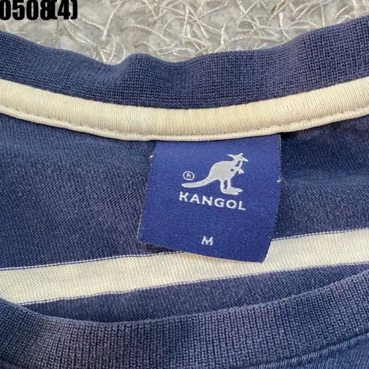[BUNJANG] Kangol Navy Stripe T-Shirt M / 캉골 네이비 스트라이프 반팔 티셔츠 m