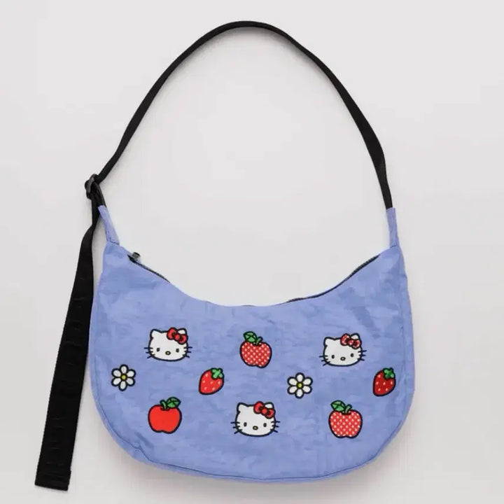 [BUNJANG] BAU K Kity Medium Nylon Crescent Bag Crossbody Bag / 새상품-바쿠 헬로키티 미디움 나일론 크레센트백 크로스백 바쿠백 바쿠키티