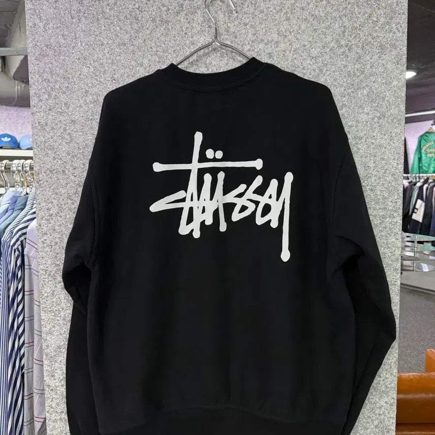 [BUNJANG] Stussy Big Logo Sweatshirt Black M / 스투시 빅로고 맨투맨 블랙 B4701