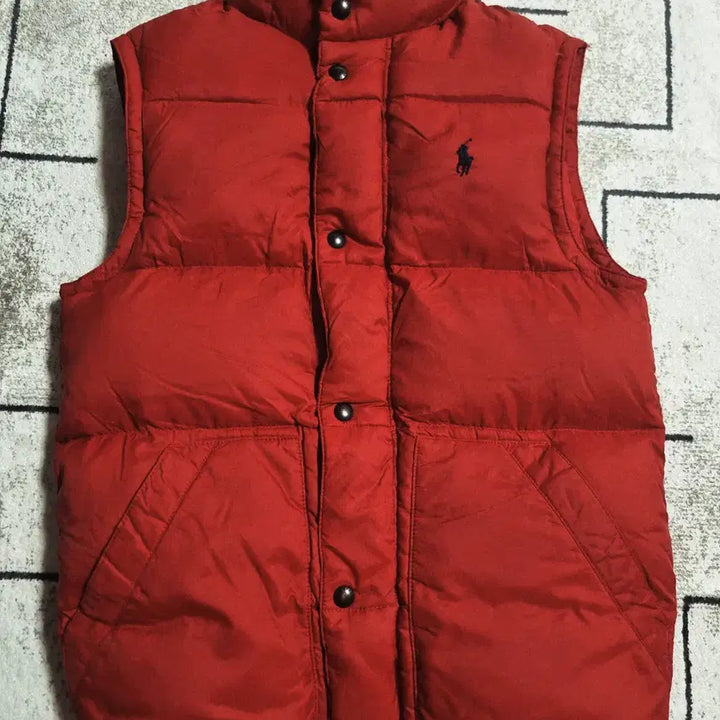 [BUNJANG] Polo Ralph Lauren Red Vest Padded Jacket Size S~M / 폴로 랄프로렌 레드 베스트 패딩 사이즈 S~M