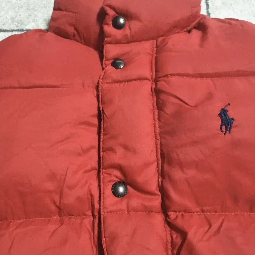 [BUNJANG] Polo Ralph Lauren Red Vest Padded Jacket Size S~M / 폴로 랄프로렌 레드 베스트 패딩 사이즈 S~M