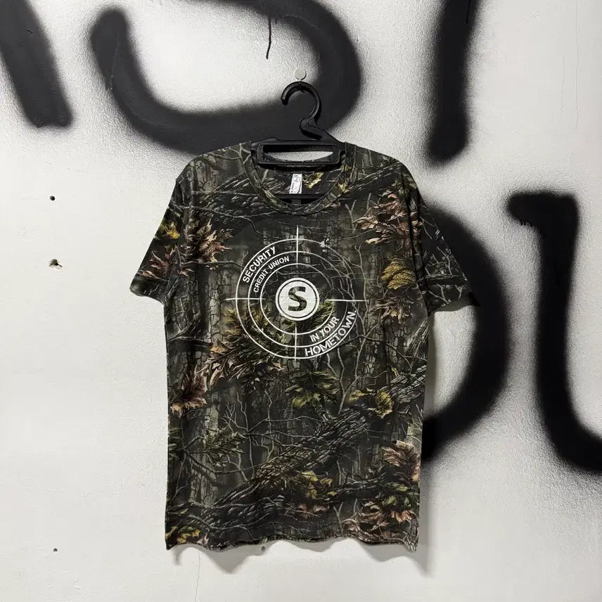 [BUNJANG] Vintage RealTree Full Pattern Printing Short Sleeve T-Shirt / VTG 빈티지 리얼트리 풀 패턴 프린팅 반팔 티셔츠