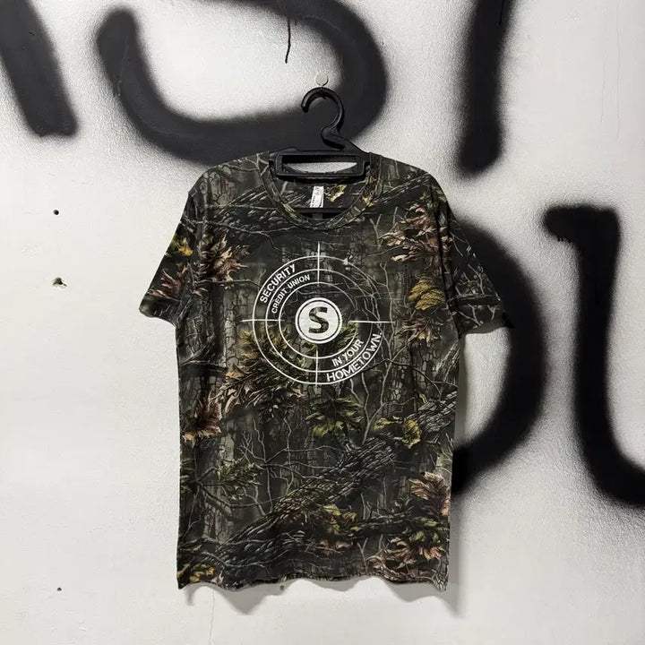 [BUNJANG] Vintage RealTree Full Pattern Printing Short Sleeve T-Shirt / VTG 빈티지 리얼트리 풀 패턴 프린팅 반팔 티셔츠