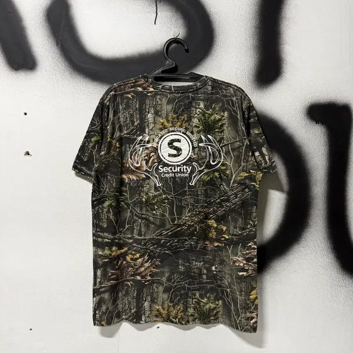 [BUNJANG] Vintage RealTree Full Pattern Printing Short Sleeve T-Shirt / VTG 빈티지 리얼트리 풀 패턴 프린팅 반팔 티셔츠