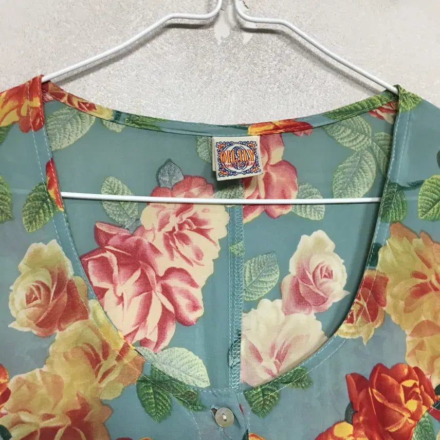 [BUNJANG] Oilily Flower Rayon Long Dress Size 55 / 오일릴리 플라워 인견 롱 원피스 55