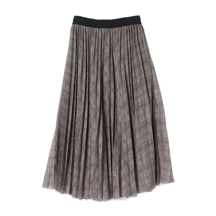 [BUNJANG] Gerard Darel Poly Check Pleated Skirt (Women&