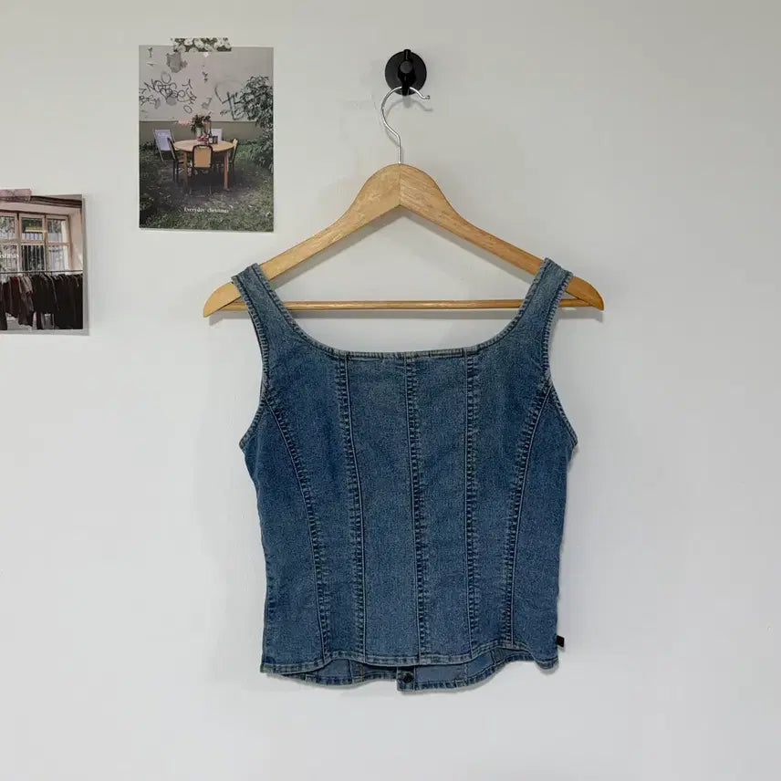 [BUNJANG] Ralph Lauren Denim Bustier Top Size 2 / [택포] [2] 랄프로렌 데님 탑 뷔스티에