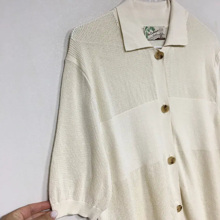 [BUNJANG] TheCashmere Short Sleeve Knit Cardigan / 더캐시미어 반팔 니트 가디건 90