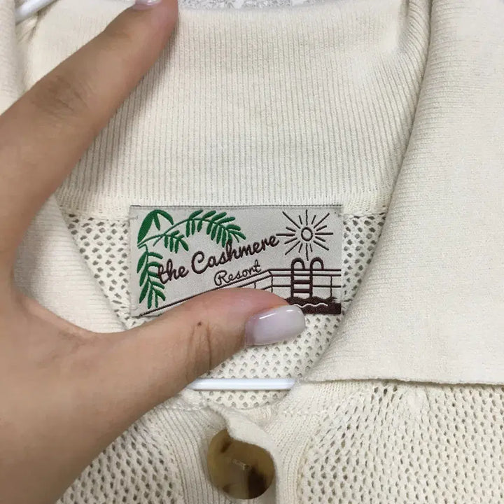 [BUNJANG] TheCashmere Short Sleeve Knit Cardigan / 더캐시미어 반팔 니트 가디건 90