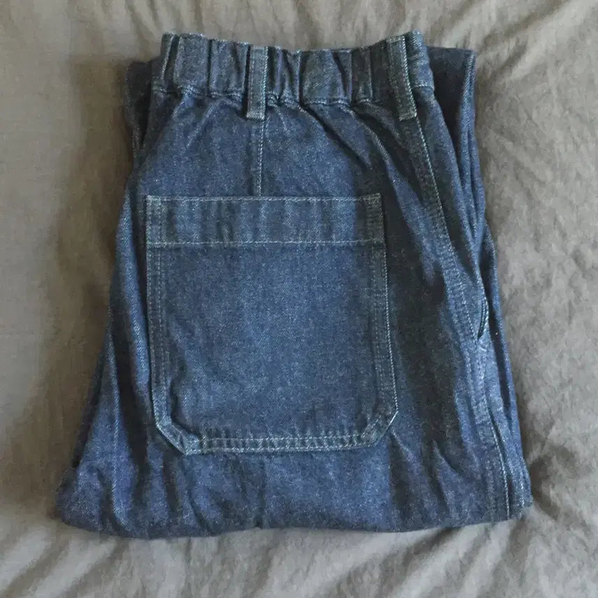 [BUNJANG] Muji K-Pox Blend Wide Denim Pants / 무인양품 케이폭혼방 와이드데님