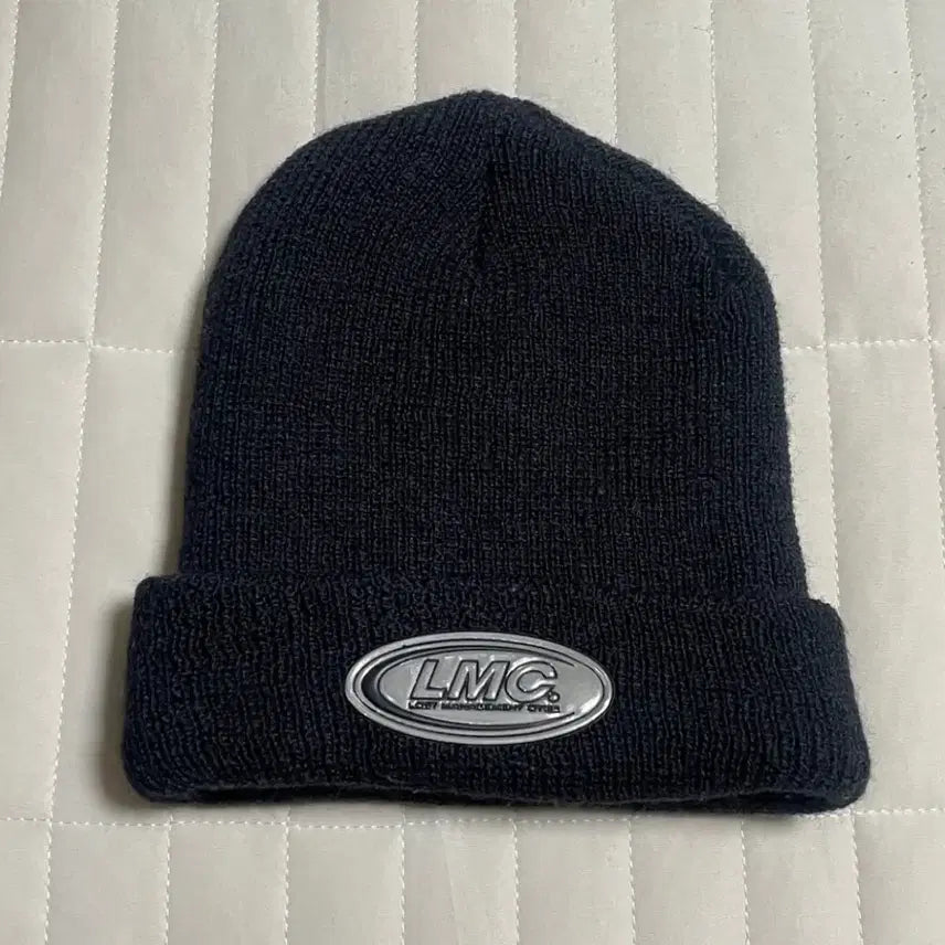 [BUNJANG] LMC Wool 100% Long Beanie Hat - Black, One Size / LMC 롱 비니 블랙