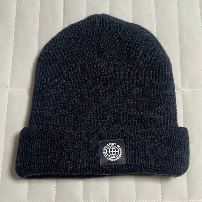 [BUNJANG] LMC Wool 100% Long Beanie Hat - Black, One Size / LMC 롱 비니 블랙