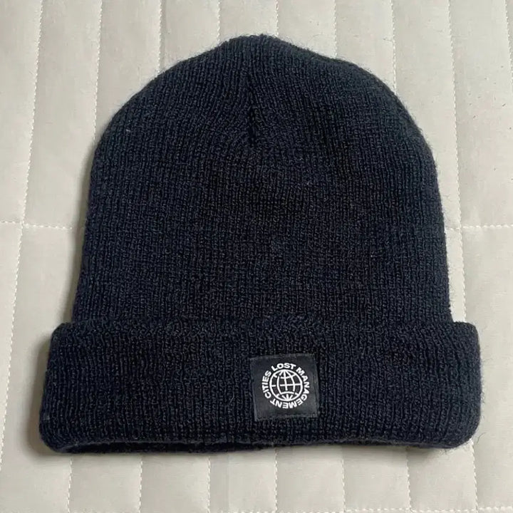 [BUNJANG] LMC Wool 100% Long Beanie Hat - Black, One Size / LMC 롱 비니 블랙