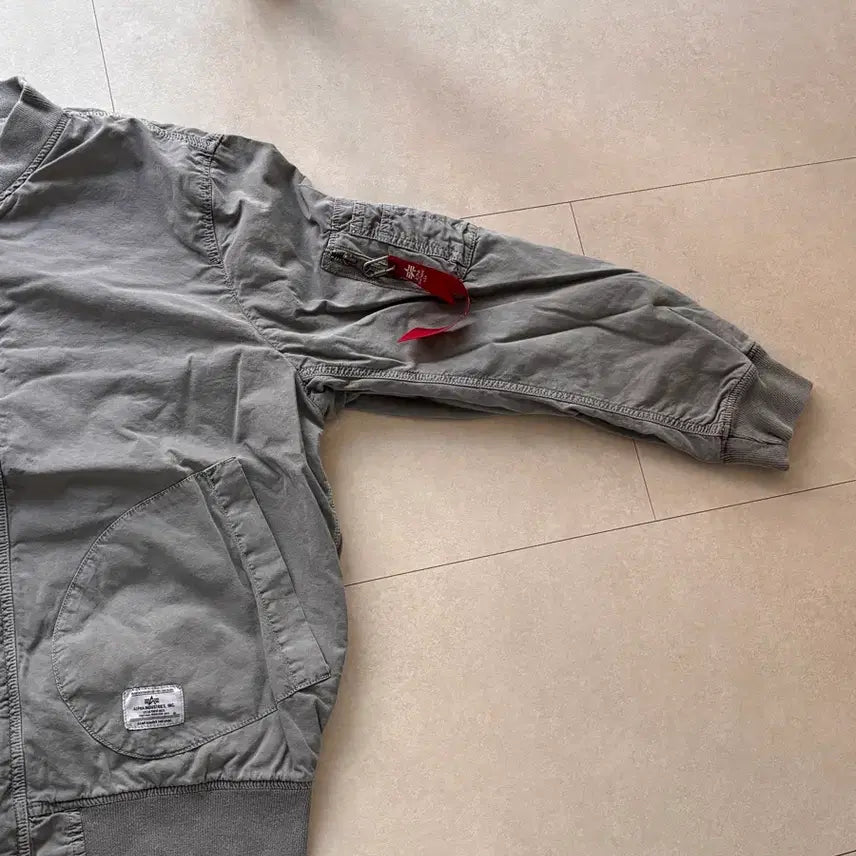 [BUNJANG] Alpha Industries US Navy Deck Hooked Mod Jacket MA-1 Style Cotton Blend Aircraft Gray XL / 알파인더스트리 미해군 덱자켓 봄버 MA-1 XL
