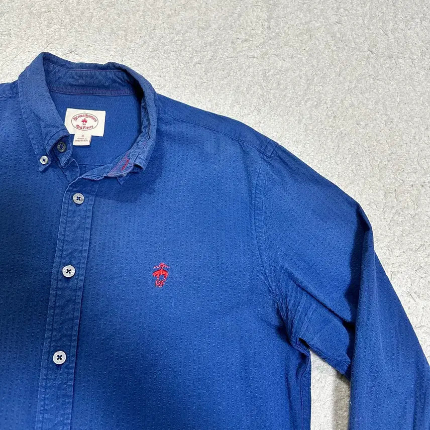 [BUNJANG] Brooks Brothers Seersucker Long Sleeve Shirt - Size S / 브룩스브라더스 시어서커 긴팔 셔츠 s