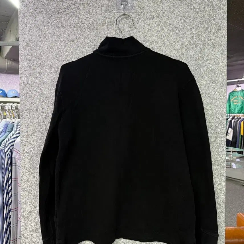 [BUNJANG] Polo Ralph Lauren Pony Half-Zip Knit Sweater Black M / 폴로랄프로렌 포니 반집업 니트 스웨터 블랙 B4702