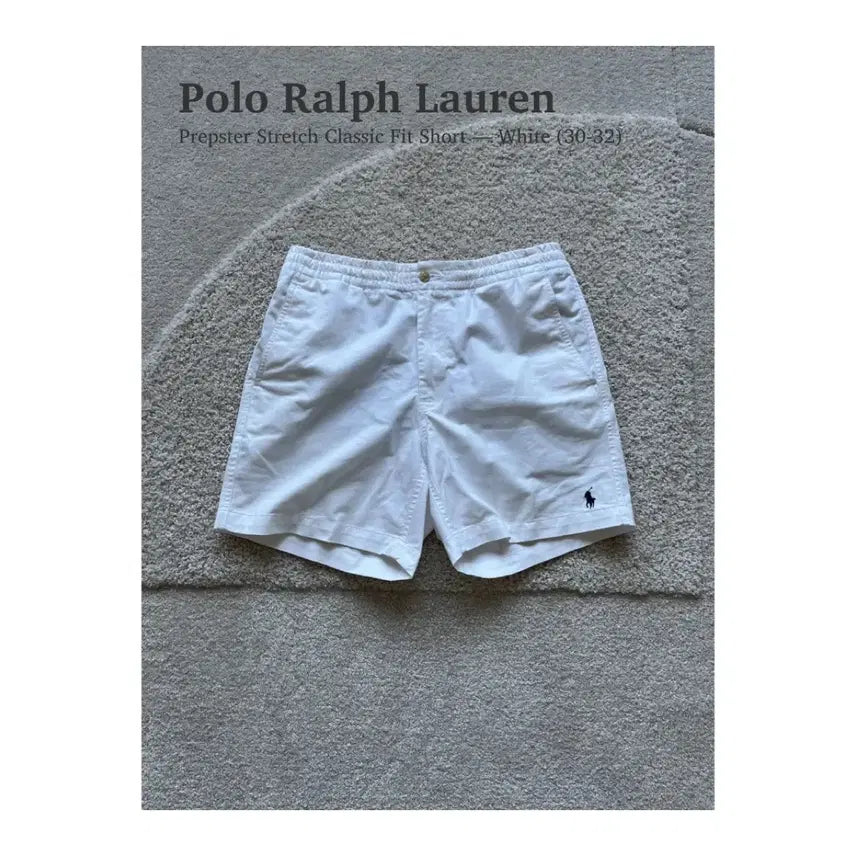[BUNJANG] Polo Ralph Lauren Prepster Stretch Classic Fit Shorts White / 폴로 랄프로렌 프렙스터 쇼츠 화이트 (30-32)