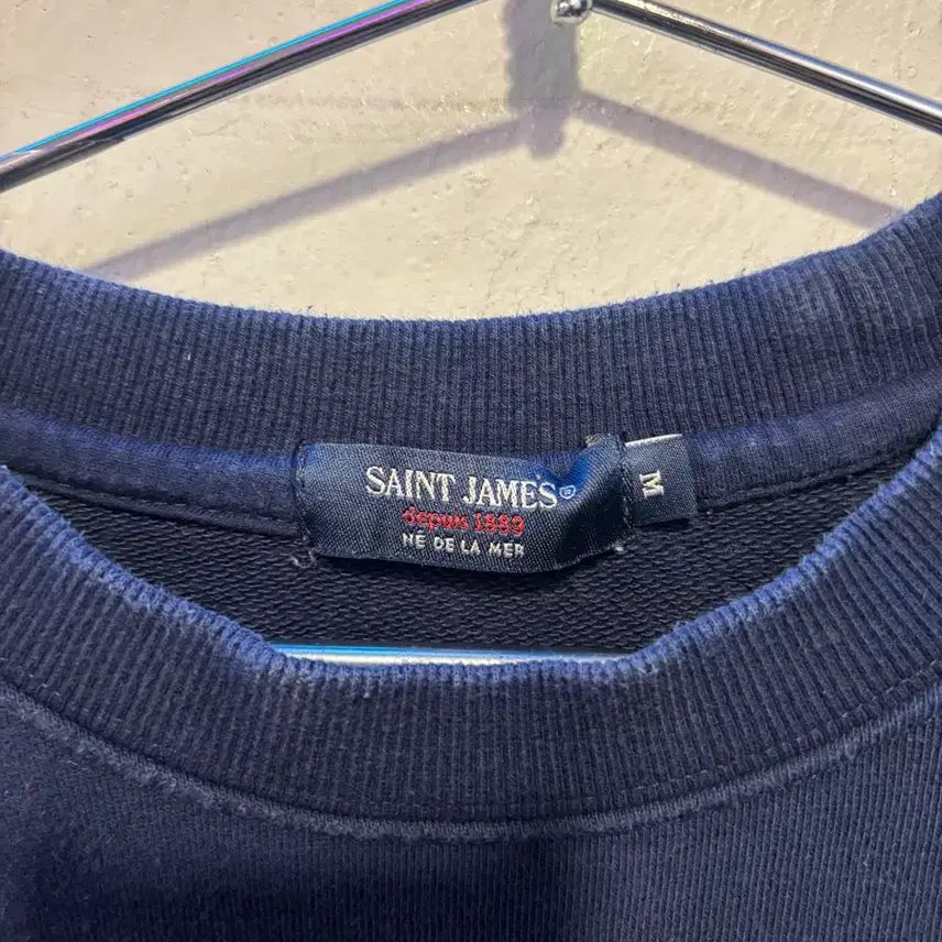 [BUNJANG] Saint James Genuine Elbow Patch Sweatshirt / 세인트제임스 정품 엘보우패치 맨투맨