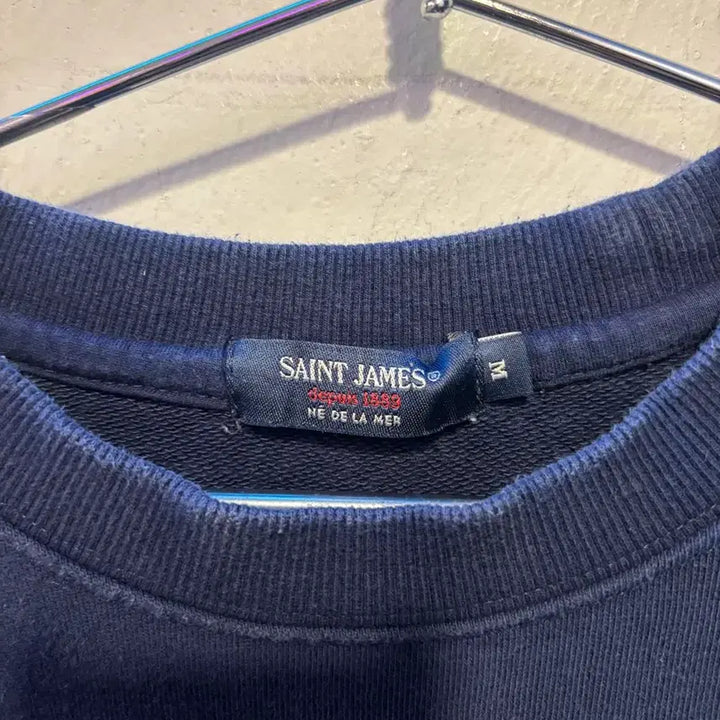 [BUNJANG] Saint James Genuine Elbow Patch Sweatshirt / 세인트제임스 정품 엘보우패치 맨투맨