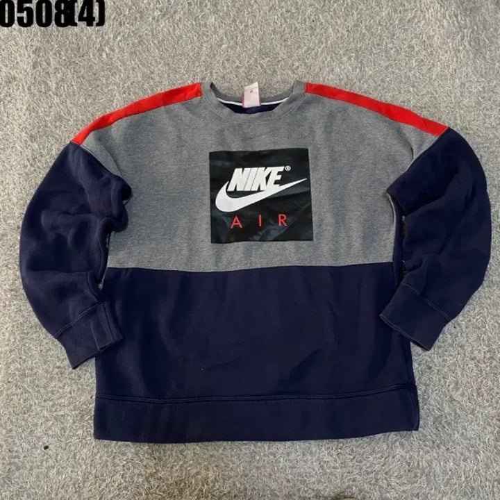 [BUNJANG] Nike Air Sweatshirt Grey/Navy M / 나이키 에어 맨투맨 회색/네이비 m