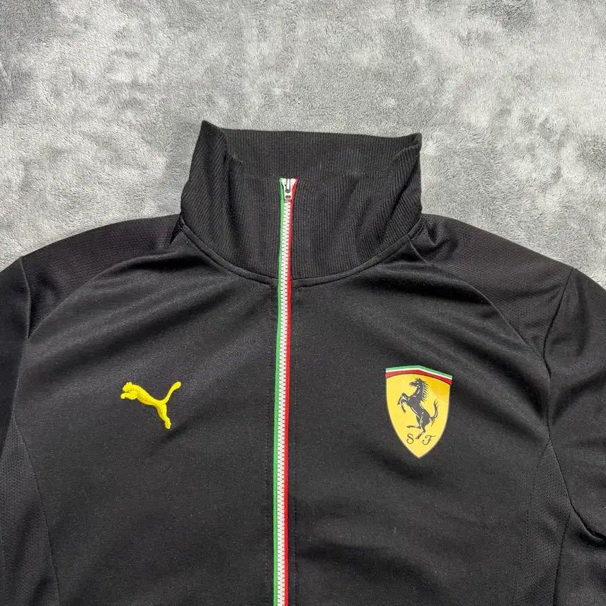 [BUNJANG] Puma Ferrari Black Track Top Jersey / 푸마 페라리 블랙 트랙탑 져지