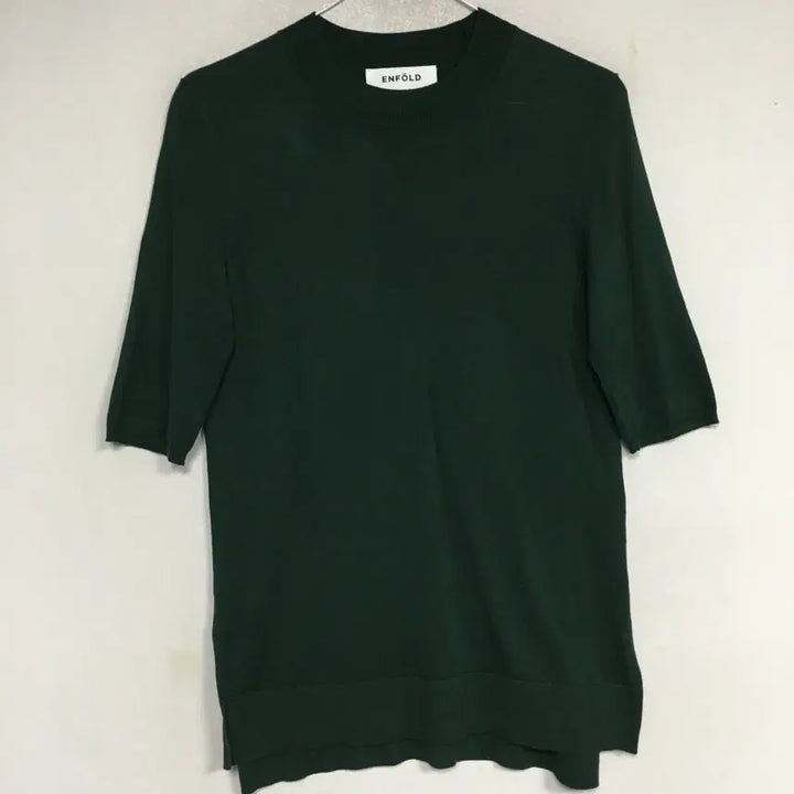 [BUNJANG] Unfold Silk Short-Sleeve Knit Top - Size 38 / 엉폴드 엔폴드 실크 반팔 니트 38