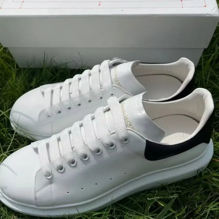 [BUNJANG] Alexander McQueen White Black Heel Sneakers / 알렉산더 맥퀸 화이트 블랙 힐 스니커즈