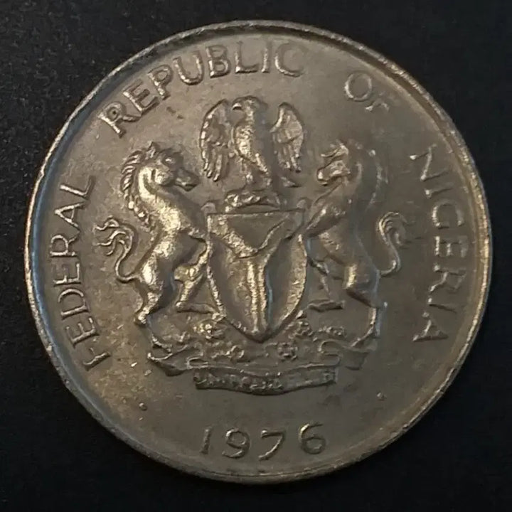 [BUNJANG] 1976 Nigeria 5 Kobo Coin / 1976년 나이지리아 5코보 동전 w901