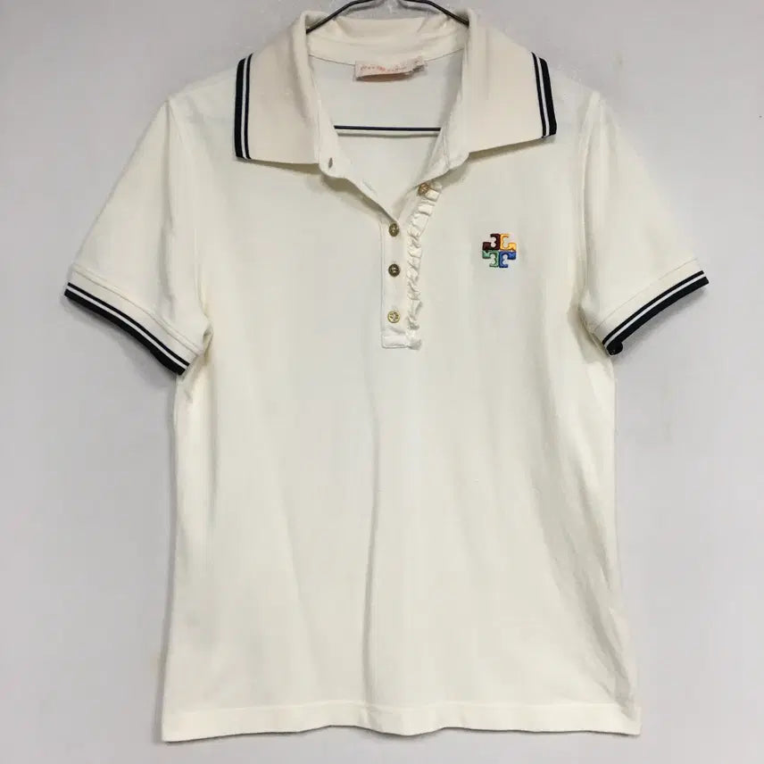[BUNJANG] Tory Burch Genuine PK Ruffle T-Shirt - Size M / 토리버치 정품 PK 러플 티셔츠 M