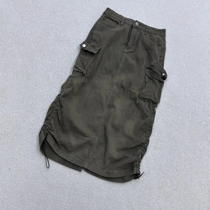 [BUNJANG] S OTHER316 Cargo Pocket Long Skirt / S OTHER316 카고 포켓 롱 스커트 0506E