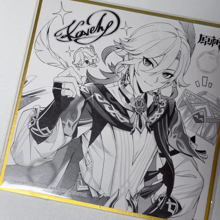 [BUNJANG] Genshin Impact Kaveh Color Art Print Special Bonus / 원신 페스 카베 색지 특전