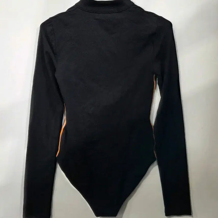 [BUNJANG] Black Elite Long Sleeve Bodysuit / 블랙 엘리트 긴팔 바디수트