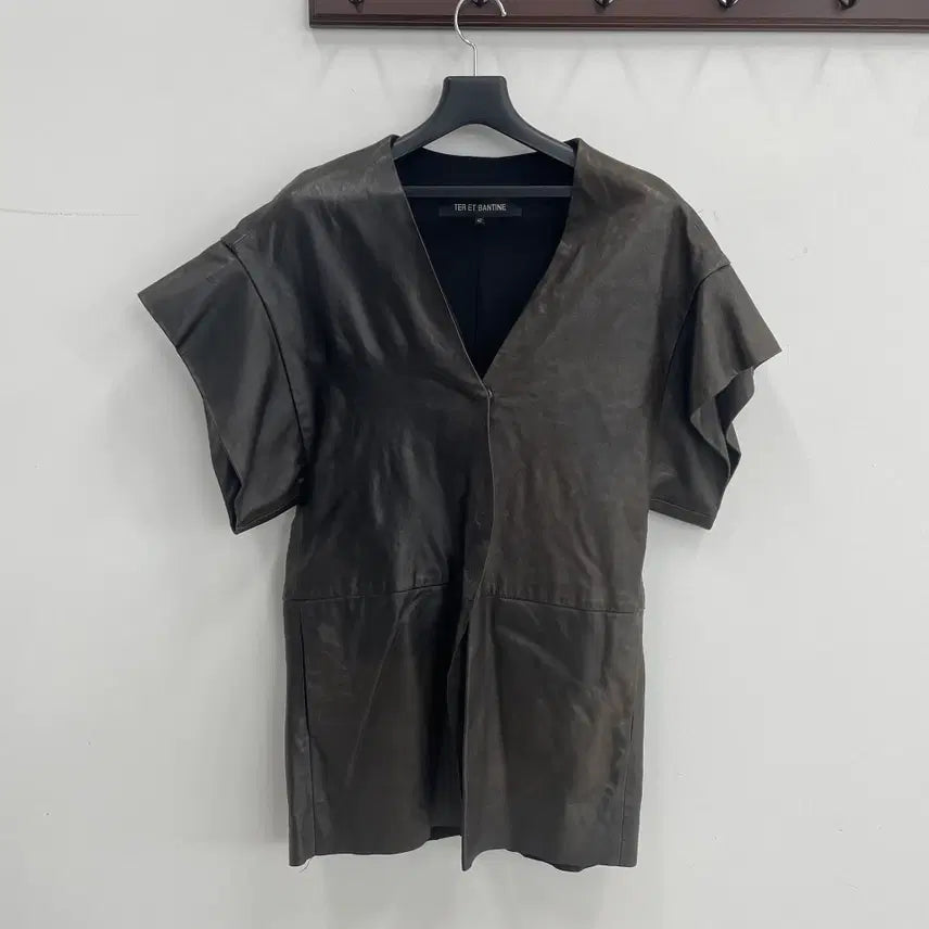 [BUNJANG] Trevanti Leather One-Piece Dress / 테레반티네 레더 원피스