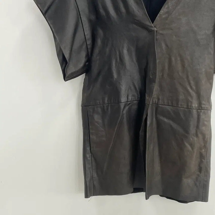 [BUNJANG] Trevanti Leather One-Piece Dress / 테레반티네 레더 원피스
