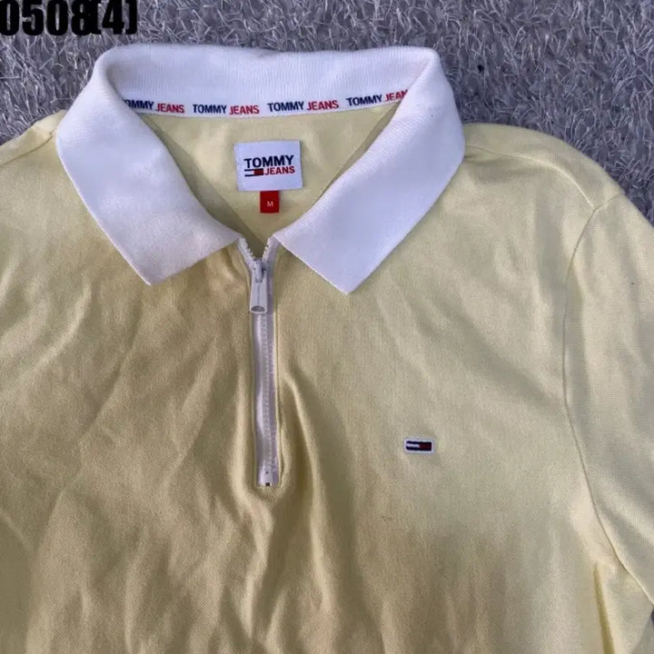 [BUNJANG] Tommy Hilfiger Yellow Short Sleeve Polo Dress M / 타미힐피거 옐로우 반팔 카라 원피스 m