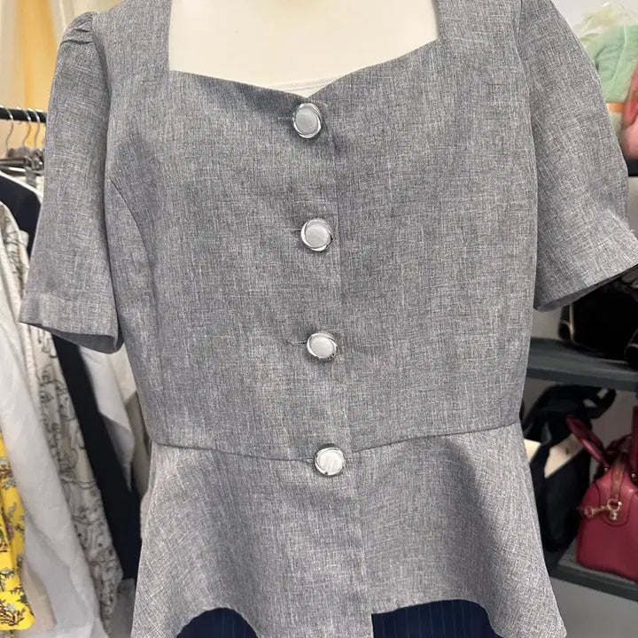 [BUNJANG] Gray Linen-Style Women&