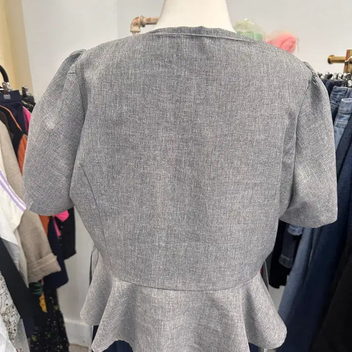 [BUNJANG] Gray Linen-Style Women&