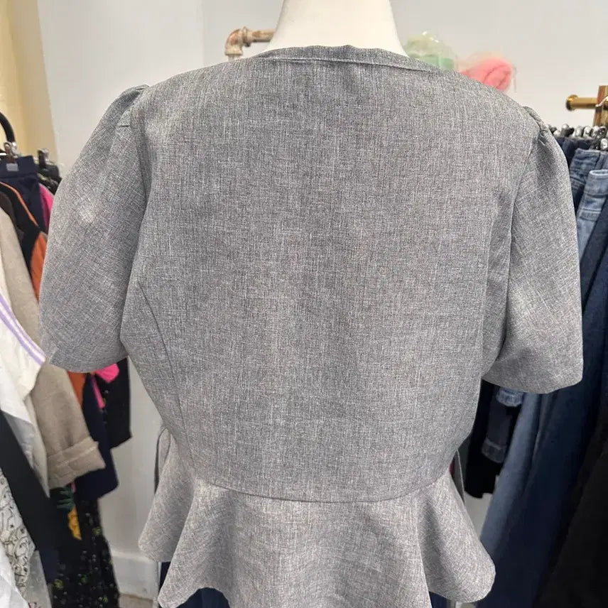 [BUNJANG] Gray Linen-Style Women&