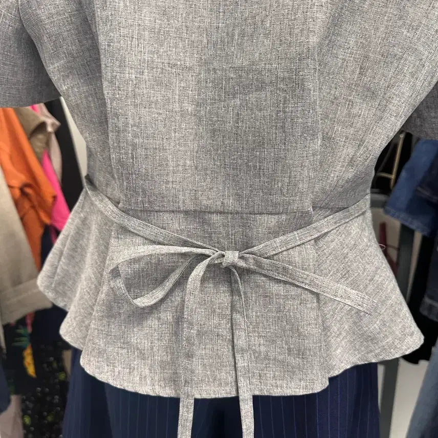 [BUNJANG] Gray Linen-Style Women&