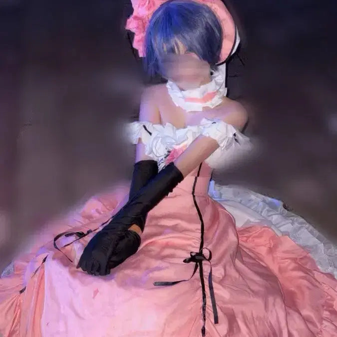 [BUNJANG] Black Butler Ciel Phantomhive Female Costume Set / 흑집사 울새/여장 시엘 코스튬 가발, 악세사리, 드레스 포함