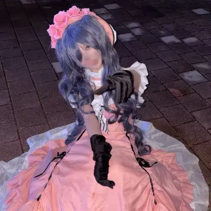 [BUNJANG] Black Butler Ciel Phantomhive Female Costume Set / 흑집사 울새/여장 시엘 코스튬 가발, 악세사리, 드레스 포함