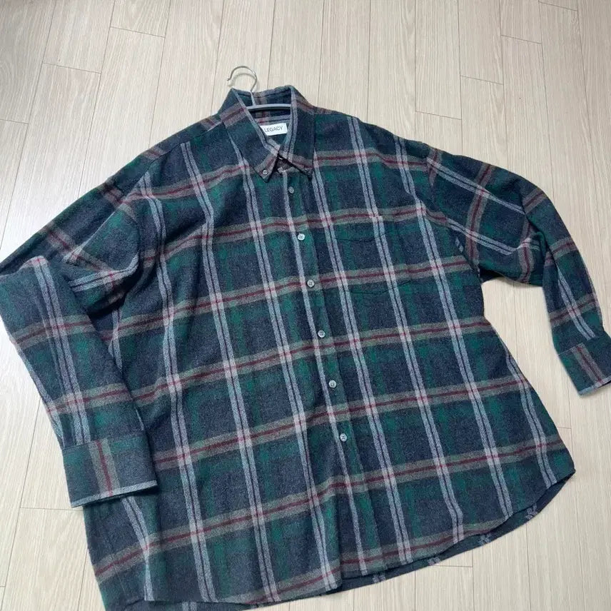 [BUNJANG] Our Legacy Borrowed BD Shirt Green Pub Check 48 / 아워레가시 버로우드 bd셔츠 그린펍체크 48