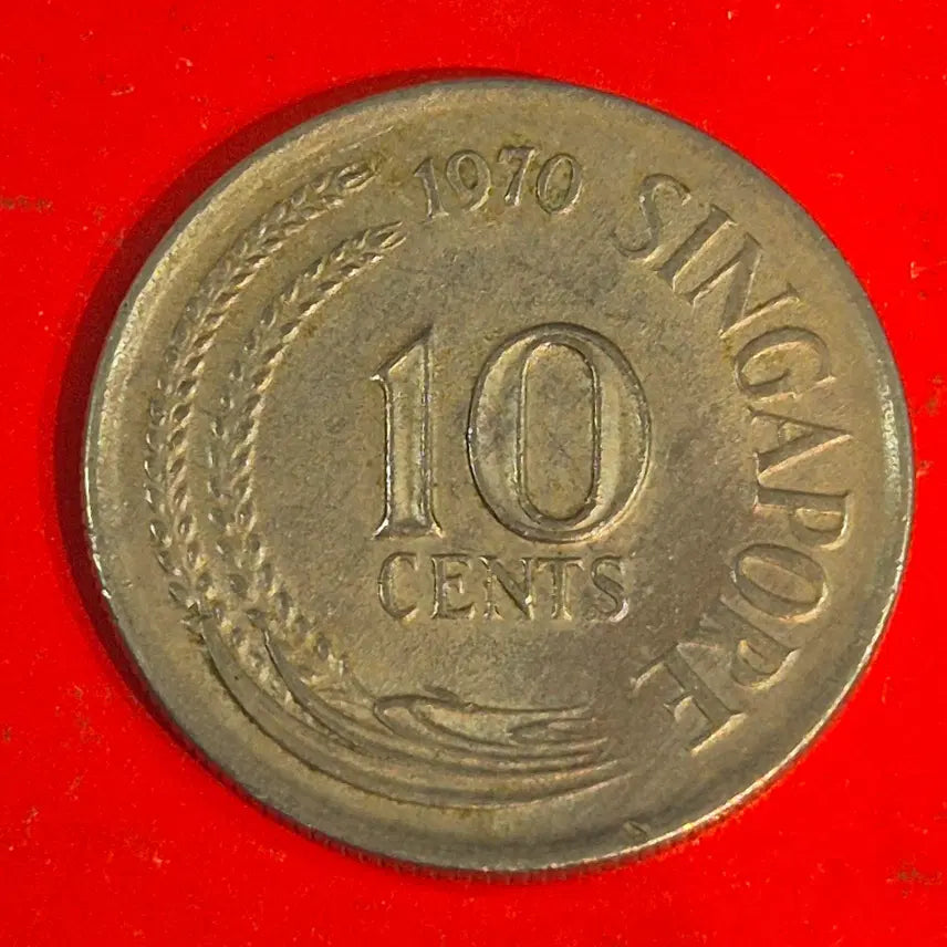 [BUNJANG] 1970 Singapore 10 Cents Coin / 1970 싱가포르 10센트 동전 M2422