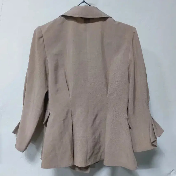 [BUNJANG] Kenneth Lady Beige Double Button Blazer / 케네스레이디 베이지색 여성용 더블 버튼 블레이저