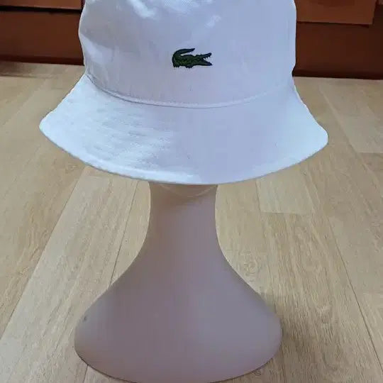 [BUNJANG] Lacoste White Bucket Hat / 라코스테 화이트 버킷햇 정품