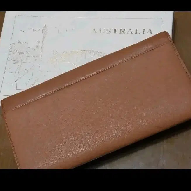 [BUNJANG] Australian Embossed Leather Long Wallet / 호주 Australia 엠보 장지갑