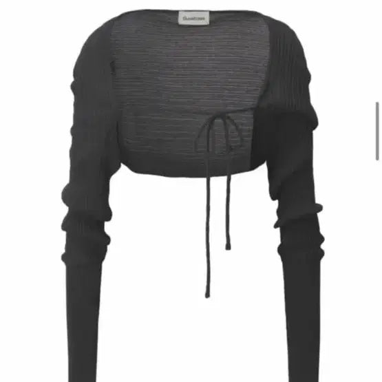 [BUNJANG] Three Times Rib Bolero Charcoal / 쓰리타임즈 릿볼레로 차콜