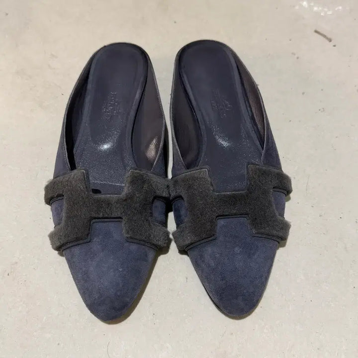 [BUNJANG] Hermès Roxane Mink Fur Suede Mules Size 36.5 / 에르메스 뮬 록산느