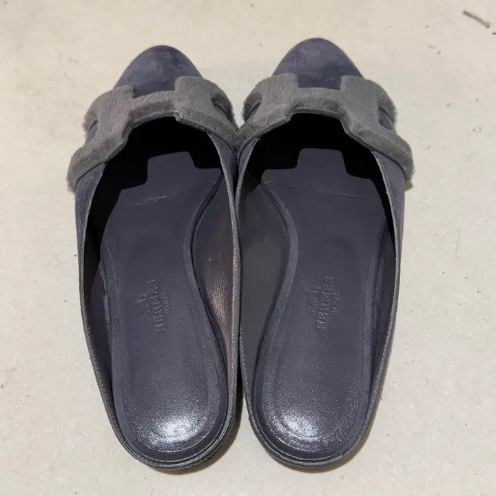 [BUNJANG] Hermès Roxane Mink Fur Suede Mules Size 36.5 / 에르메스 뮬 록산느