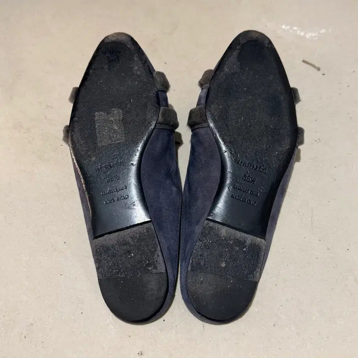 [BUNJANG] Hermès Roxane Mink Fur Suede Mules Size 36.5 / 에르메스 뮬 록산느